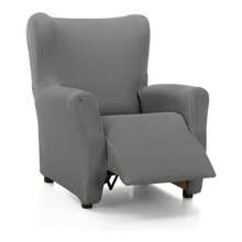 Ecommerc3 Relax Chair Cover Complete Protection And Easy To Put On - Complete Relax Chair Cover Non-Slip And Super Adjustable - Realx Chair Cover Comfortable And Extra Soft Fabric 100% Made In Spain - 灰色 - 查看 1