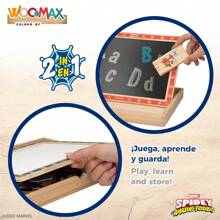 Woomax Spidey et sa super équipe, tableau noir pour enfants 2 en 1
