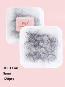 120pcs 3D 5D D-Curl Pre-Made Lash Trays, 8-15mm D-Curl, Suitable For Eyelash Extension, Create Fluffy & Voluminous Lashes, Handmade Loose Premade Lash Clusters - D - View 26