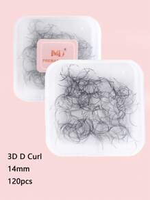 120pcs 3D 5D D-Curl Pre-Made Lash Trays, 8-15mm D-Curl, Suitable For Eyelash Extension, Create Fluffy & Voluminous Lashes, Handmade Loose Premade Lash Clusters - D - View 18
