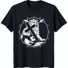 Bold Black T Shirt With Majestic Lion And Graphic Faith Courage Design