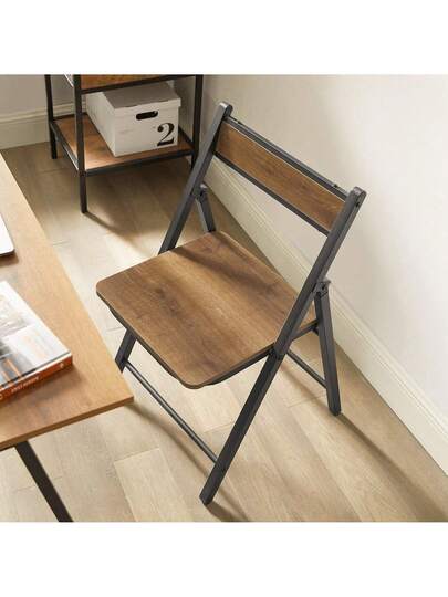 SoBuy FST88 PF Folding Stoel Kitchen Seat Height 43cm Vintage Dimensions (W D): Approx. 46 80 48cm view 3