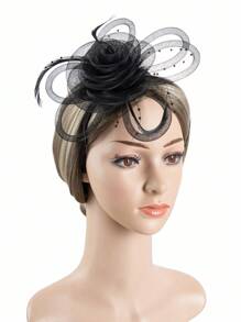 HITYfascinator 1 قطعة تيجان للنساء بتصميم زهري شبكي باللون الأخضر لاحتفالات اليوم الوطني الايرلندي ، صداع كوسبلاي حفلات الزفاف والشاي ، هدية عيد ميلاد ، قبعة سباق الخيل ، قبعة مع شريط وكليب قابلة للاستخدام بطريقتين