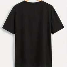 Bold Black T Shirt With Majestic Lion And Graphic Faith Courage Design