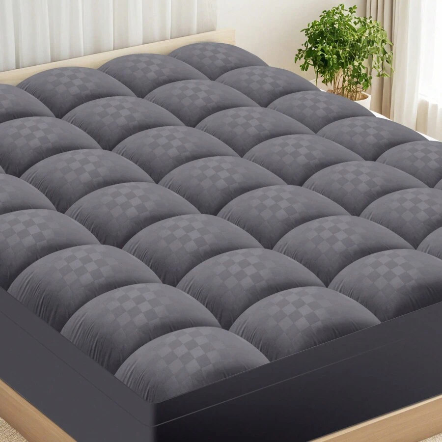 JustLet Quilted Mattress Topper Mattress Topper Mattress Protector Extra Thick Mattress Pad Cover Fluffy Mattress Cover Machine Washable