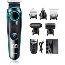Afeitadora Eléctrica, Sebami Multi Kit Máquina recortadora de barba 5 en 1 rasuradoras para hombre Barbero Electrico Cortapelos Profesional Hombre Cortador Pelo Cortadora de Pelo Recargable Máquina de Afeitar Recortadora Barba - 1 - Ver 1