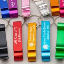 Personalized Bottle Opener Keychains - Custom Engraved Birthday Favors In Bulk, 21st 30th 40th 50th Party Supplies, Beer Openers, Unique Party Favors, Multi-Functional, Ornamental, Anti-Mold, Reusable, Adorable, High-Quality, Cute, Modern, Custom, Personalized, Unique, Ideal Gifts For Him, Ideal Gifts For Her, Her, Girlfriend, Family, Friends, Son, School Students, Workers, Kids, Dining Room, Bathroom, Living Room, Bedroom, Office, Tea Room, School, Home