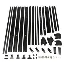 YUNRUX Roof Basket Car Roof Rack Roof Luggage Rack Universal Luggage Basket Aluminum Black Universal Roof Basket Car Roof Rack Luggage Rack Basket Tray Luggage Carrier - 黑色 - 查看 7