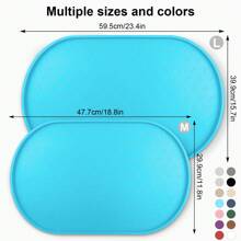 Pet Placemat Pet Feeding Mats Silicone Dog Bowl Pad Many Paw Cat Mat