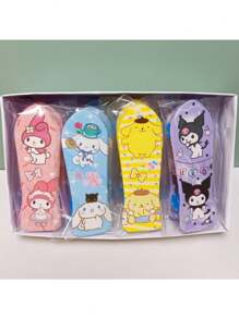 Sanrio 1PC Hello Kitty Scooter Pen Shaper Pudding Dog Double Hole Pencil Sharpener Children's Pencil Sharpener, Birthday Gift, For Students, Easy To Carry