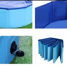 1pc Foldable Pet Bath Tub, Portable Dog Pool,Large Dog Swimming Pool , Hard Plastic Bath Grooming Pool For Pets Dogs And Cats,Blue
