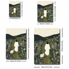 1 幅带框/无框耶稣离开 99 个好牧人艺术海报圣经艺术绘画帆布印刷墙画适用于宿舍、公寓、客厅、卧室、现代家居装饰 - 彩色 - 查看 6