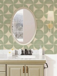 SUPSTICKER 12pcs Nordic Minimalist Geometric Floral Floor Stickers, Thicker Hard Tile-Like Decals With Strong Adhesive, Waterproof & Oil-Proof, Peel-And-Stick, Suitable For Living Room, Bedroom, Kitchen & Bathroom Floors And Walls Renovation Room Decor Home Decor Wall Decor Bathroom Decor Bedroom Decor Room Decoration Stuff Living Room Decor House Decor Home Decor Floor Tiles Flooring Floor Tiles Self Adhesive Floor Tiles Peel Stick Tiles - Multicolor - View 3
