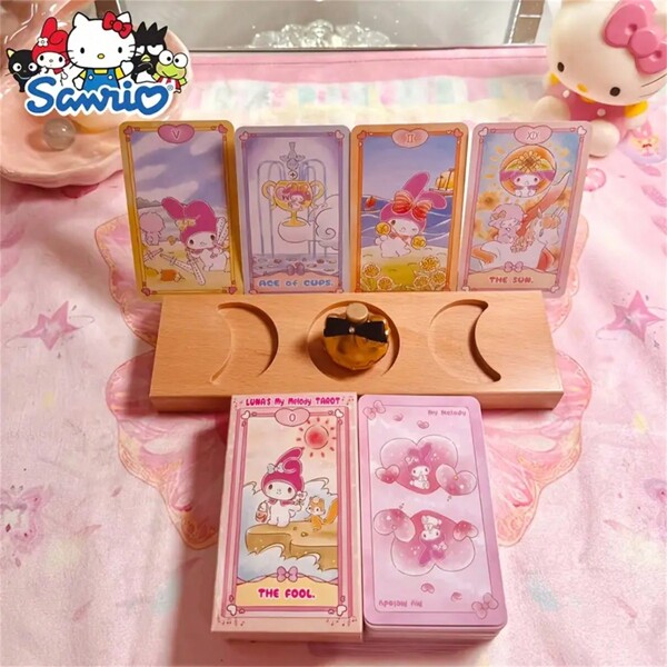 Sanrio Sanrio Hello Kitty Tarot Cards, Cute Melody And Friends Theme, Holiday Gift, Romantic Couple Gift, Paper Material