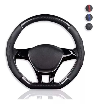 Vmingo Funda Cubre Volante Fibra Carbono Gama Alta Forma D 38cm