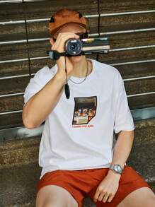 INFLATION Frühlings-/Sommer-Neu, lässig geschnittenes Rundhals-Top für Herren