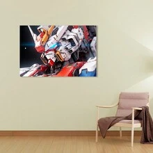 Arte de lienzo enmarcado con robot mecánico, decoración de pared de tecnología avanzada, ideal para bares, salas de juegos, dormitorios, salas de estar, comedores, salas de estudio, oficinas y talla grande decoración del hogar, un regalo perfecto para el Día de San Valentín.