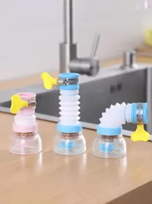 1/2/3pcs, Multi-Color Faucet Sprayer Head With Rotatable Nozzle & Extendable Filter - Splash-Proof Kitchen & Bathroom Accessory, Easy Install(Random Color And Style)