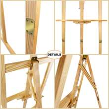 Lucn Cavalletto regolabile 1,5 m/1,75 m, cavalletto da studio per pittura e disegno, supporto pieghevole per opere d'arte, cavalletto a forma di A in legno per lavagna da disegno per matrimoni (150 cm/175 cm), articoli per la scuola, forniture scolastiche