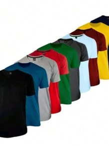 Kit 4ps DRY FIT MESH T-SHIRT Kit 4ps S,M,L,XL,G1,G2,G3,Colors And Styles Sold Randomly - Multicolor - View 2
