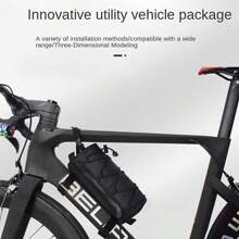 Bicycle Package Mountain Bike Front Beam Package Tube Tail Bag Waterproof Multi-Functional Riding Bag Portable Multi-Purpose Front Compact Package Body Travel Good Partner Highly Attractive Level Package Body Compact Round Easy To Carry With Shoulder Bag Use