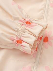 Balabala Girls' Two-In-One Softshell Jacket, Hooded Spring Outerwear - Red Hue - View 5