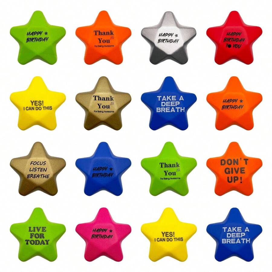 12/24 szt. upominków na przyjęcie wypełnionych gwiazdkami, zabawki squishy, duże wolno rosnące zabawki squishy, miękkie zabawki squishy kawaii animal na urodziny, wypełniacze do torebek upominkowych, wypełniacze pinaty, nagrody klasowe, nagrody karnawałowe (losowe)