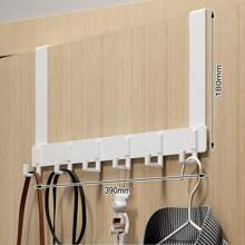 1pc 20cm High Quality Over-The-Door Hook, Easy Installation Without Drilling, Suitable For Hanging Hats, Keys And More To Save Space In Entryway, Bathroom, Bedroom, Home, Dorm And More. Also Can Be Used For Hanging Bags, Clothes Racks, Hobbies, Relationships, Wall Shelves, Wall Hooks, Adhesives, Door Hooks, Wall Stickers. - 彩色 - 查看 13