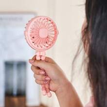 Mini Portable Fan, Battery Operated Clip On Fan, Rechargeable 360° Rotate Flexible Tripod Handheld Cooling Fan For Car Seat Treadmill Travel,500mAh - Pink 9000CFM - View 6