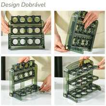 Organizador Porta Ovos Dobrável e Pratico - 24 Ovos