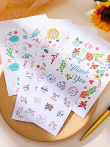 24pcs Floral Thank You Gift Paper Bags With Stickers, Cute Animal Balloon Birthday Party Gift Paper Bags With Stickers, Kraft Happy Birthday Gift Bags, Colorful Packaging Bags For Birthday Party Decor