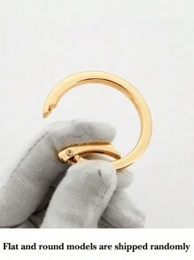 钱包带 O 形环 1/1.25/1.5 英寸弹簧环 适用于手提包和钥匙（浅金色） 适合女士圣诞节礼物 感恩节礼物