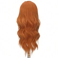 FESHFEN Cabello rubio largo y rizado, pelucas de mujer con parte central de 55 cm, pelucas sintéticas naturales, pelucas onduladas rizadas para mujer para fiesta y pelucas onduladas largas diarias.
