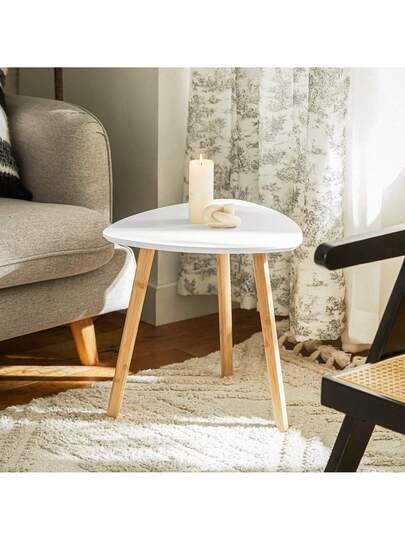 SoBuy FBT74 Set Of Side Tables Shelves Coffee Tafel Sofa Nesting Bamboo White/Natural view 6