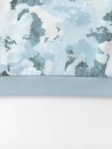 Balabala Boys' Loose Sweatshirt, Long-Sleeve Casual Spring Top - Blue Tint - View 6