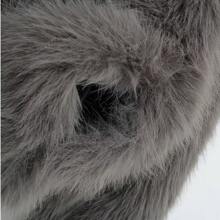 Women's Solid Color Long Sleeve Casual Fashionable Faux Fur
