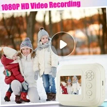 儿童相机即时打印，适合 4 5 6 7 8 9 10 11 12 岁女孩男孩的儿童数码相机，配有 2 卷打印纸。返校。劳动节、五朔节花柱节、欧洲日、母亲节 - 彩色 - 查看 5