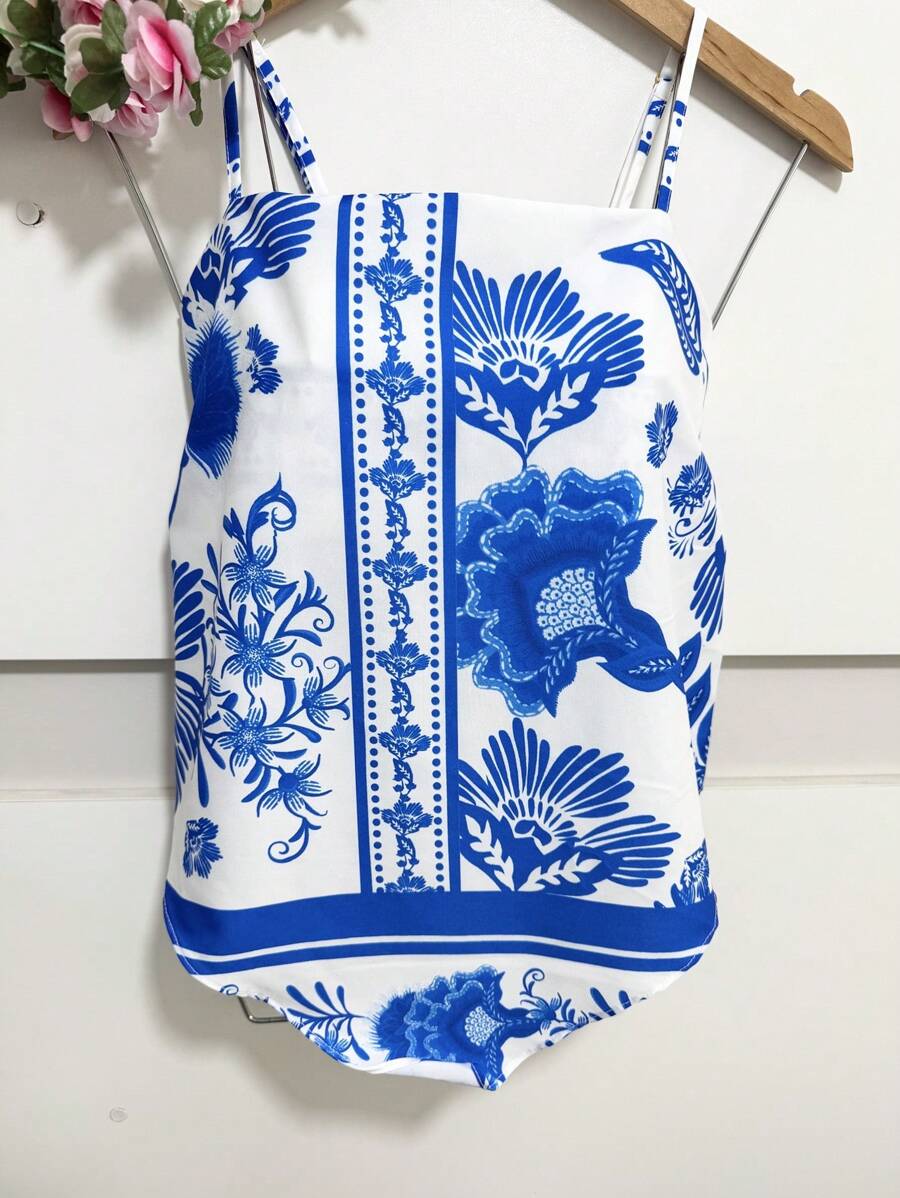 More Top Cmi Imesso Of Bnna Baha Scarf - Blue and White - View 1