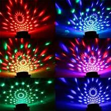 1pc Multifunctional LED Magic Ball Light, Party & Disco Atmosphere Lamp, USB Powered, Suitable For Home Decor, KTV, Wedding And Holiday Celebration - Bracket Magic Ball - View 12