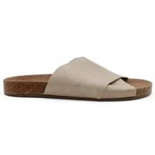 Women's Cork Footbed Slide Comfortable Cross-Strap Flat Casual Sandals - 沙色 - 查看 2