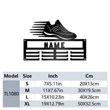 1PC DIY Metal Marathon Medal Hanger, Sports Shoes, Running Shoes, Basketball And Other Styles Can Be Selected, Personalized Medal Display Rack With Customized Text Content, Medals For Marathon Sports Enthusiasts Gifts Birthday Graduation, Multi-Functional, Anti-Mold, Ornamental, Exquisite, Stylish, High-Quality, Adorable, Modern, Custom, Unique, Personalized, For Anniversaries, For Birthdays, For Housewarming, For Graduation, Kitchen, Dining Room, Bedroom, Office, Living Room, Home, Garden, Tea Room, Home Decor,Home Refresh