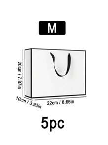 1 件礼品袋、节日礼品袋、服装包装袋、圣诞节情人节 - 白色 - 查看 13