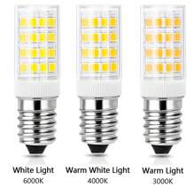 8 个 E14 7W LED 灯泡，110-220V，无闪烁，适用于吊扇、吊灯、台灯、室内照明，不可调光