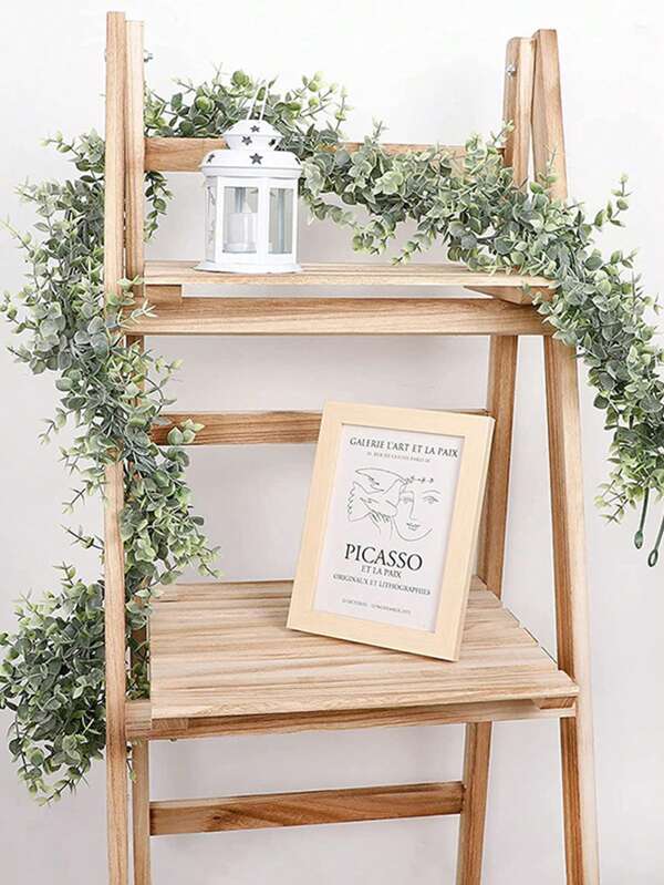 1pc 1.8M Artificial Eucalyptus Vine, Fake Greenery Plant Hanging Decoration, Suitable For Party, Indoor/Outdoor, Garden Decor