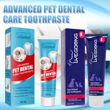 One Bottle Of Pet Toothpaste For Dogs And Cats, Fresh Breath, Tartar Cleaning For Cats And Cats, Edible Oral Care Toothpaste, Plant Extract