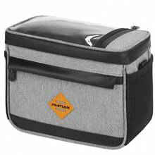 PHMAX Bicycle Front Basket With Bicycle Phone Holder, Fits Phones Up To 7 Inches, Bicycle Cooler Box Cycling Accessories For Road Bikes And Mountain Bikes