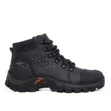 Bota Masculina Bico Pvc Coturno Trabalho Botina Segurança