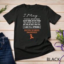 Multiple Sclerosis Awareness Shirts - Multiple Sclerosis Unisex T-Shirt - Black - View 1