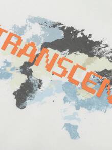 Balabala 男孩寬鬆運動衫，長袖休閒春季上衣 - 本白 - 查看 4