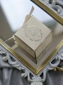 10pcs/Pack Luxury Golden Foil Boxes, Party Favors Gifts Wedding Decorations